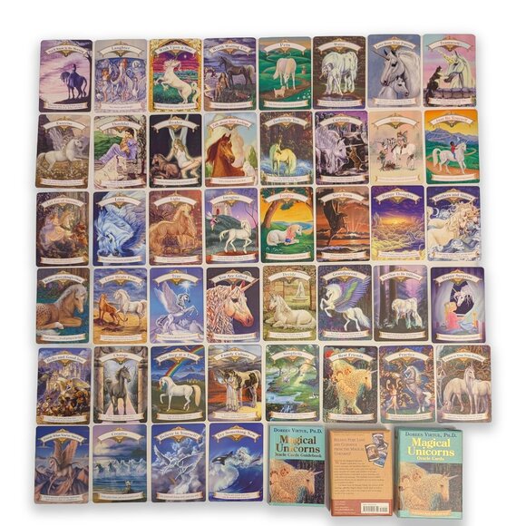 Magical Unicorn Oracle Cards by Doreen Virtue PhD (2005, Flash Cards, box set) - Picture 4 of 4